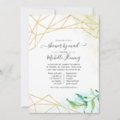 Trendy Waterverf Geometric Baby shower by Mail Kaart (Voorkant)