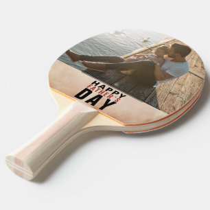 Trendy Waterverf Happy Father Day Foto Tafeltennisbatje