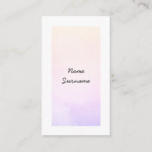 Trendy Waterverf houdt verticaal Visitekaartje teg