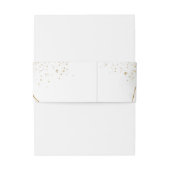 Trendy Waterverf IJsblauwe bloempjes Eucalyptus go Uitnodigingen Wikkel (Achterkant Voorbeeld)