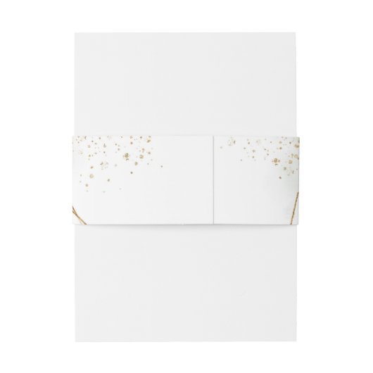 Trendy Waterverf IJsblauwe bloempjes Eucalyptus go Uitnodigingen Wikkel (Achterkant Voorbeeld)