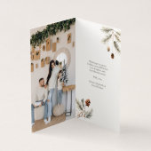 Trendy Waterverf Kerst Ornament Wenskaart Kaart (Binnen)