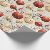 Trendy waterverf kerstbubbels en sterretjes cadeaupapier (Hoek)