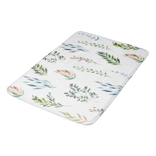 Trendy Waterverf laat elementen achter Badmat (Gekanteld)