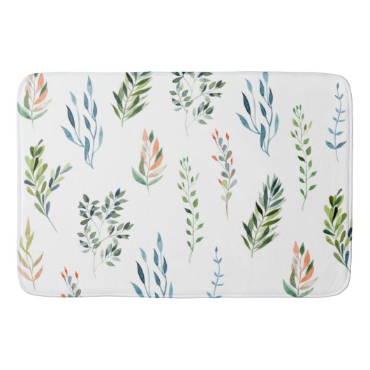 Trendy Waterverf laat elementen achter Badmat (Voorkant)