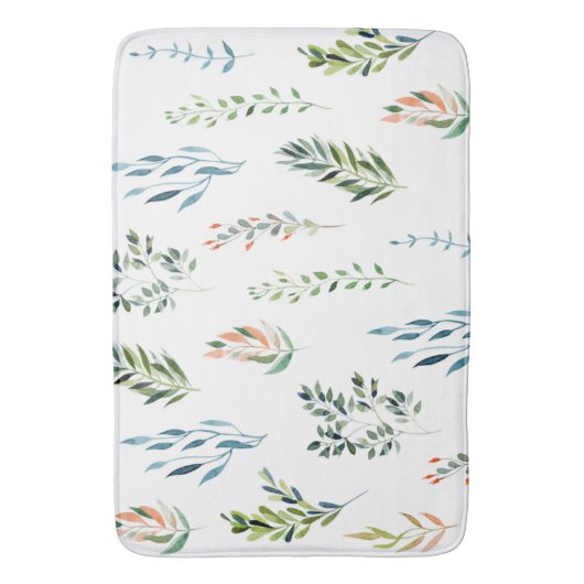 Trendy Waterverf laat elementen achter Badmat (Voorkant Verticaal)