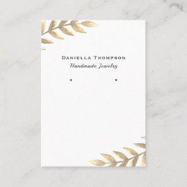 Trendy Waterverf laat juwelen oormerken Visitekaartje