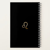 Trendy Waterverf Leo Zodiac Journal Notitieboek (Achterkant)