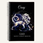 Trendy Waterverf Leo Zodiac Journal Notitieboek (Voorkant)