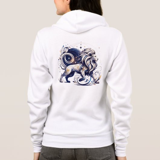 Trendy Waterverf Leo Zodiac Sweatshirt (Achterkant)