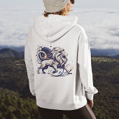 Trendy Waterverf Leo Zodiac Sweatshirt