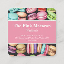 Trendy Waterverf Macaron French Patisserie Bakery