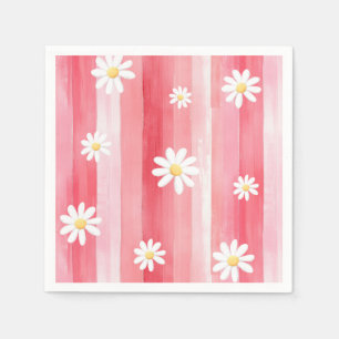 Trendy Waterverf Meadow Floral Baby shower Servet