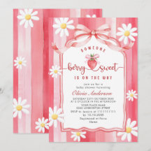 Trendy Waterverf Meadow Strawberry Baby shower