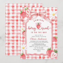 Trendy Waterverf Meadow Strawberry Baby shower