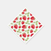 Trendy Waterverf Meadow Strawberry Baby shower Servet (Hoek)