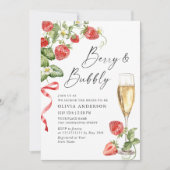 Trendy Waterverf Meadow Strawberry Vrijgezellenfee Kaart (Voorkant)