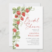 Trendy Waterverf Meadow Strawberry Vrijgezellenfee Kaart (Voorkant)