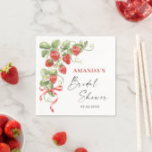 Trendy Waterverf Meadow Strawberry Vrijgezellenfee Servet (Insitu)