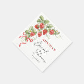 Trendy Waterverf Meadow Strawberry Vrijgezellenfee Servet (Hoek)