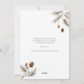 Trendy Waterverf Niet Foto Kerst Feestdagenkaart (Achterkant)