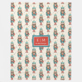 Trendy waterverf notenkraker classic Christmas Fleece Deken (Voorkant)