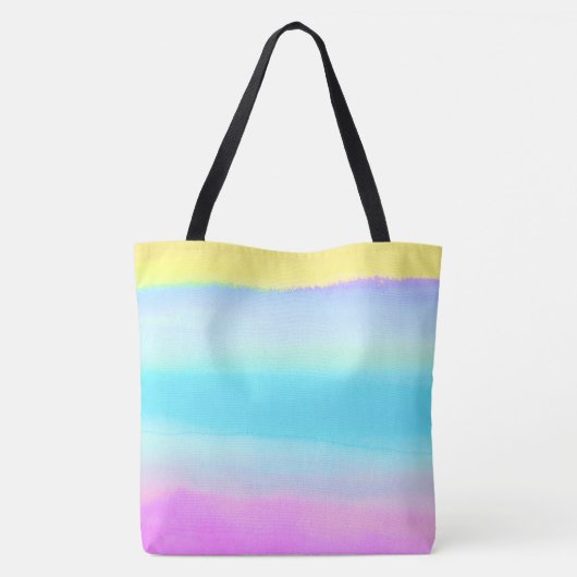 Trendy Waterverf Pattern Namaste op het strand Tote Bag (Achterkant)
