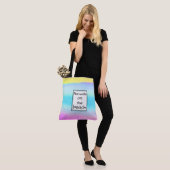 Trendy Waterverf Pattern Namaste op het strand Tote Bag (Op model)