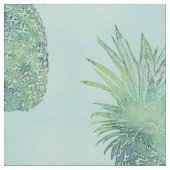 Trendy Waterverf Pineappelpatroon Stof (Close Up)