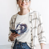 Trendy Waterverf Ram Zodiac Custom T-shirt