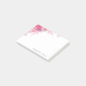 Trendy Waterverf Rozen Bloemen Elegante Sjabloon Post-it® Notes (Schuin)