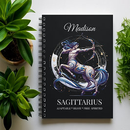 Trendy Waterverf Sagittarius Zodiac Journal Notitieboek