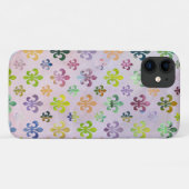 Trendy Waterverf schilderend fleur de lis pattern Case-Mate iPhone Case (Achterkant (horizontaal))
