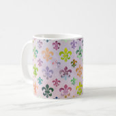 Trendy Waterverf schilderend fleur de lis pattern Koffiemok (Voorkant links)
