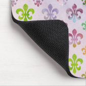 Trendy Waterverf schilderend fleur de lis pattern Muismat (Hoek)
