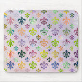 Trendy Waterverf schilderend fleur de lis pattern Muismat (Voorkant)