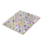 Trendy Waterverf schilderend fleur de lis pattern Tegeltje (Zijkant)