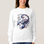 Trendy Waterverf Schorpioen Zodiac Sweatshirt (Voorkant)