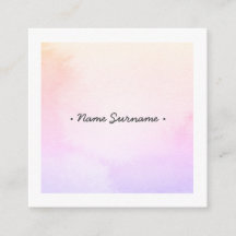 Trendy Waterverf Stoke PurpleSquare Visitekaartje