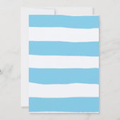 Trendy Waterverf Stripes Douche per post Kaart (Achterkant)