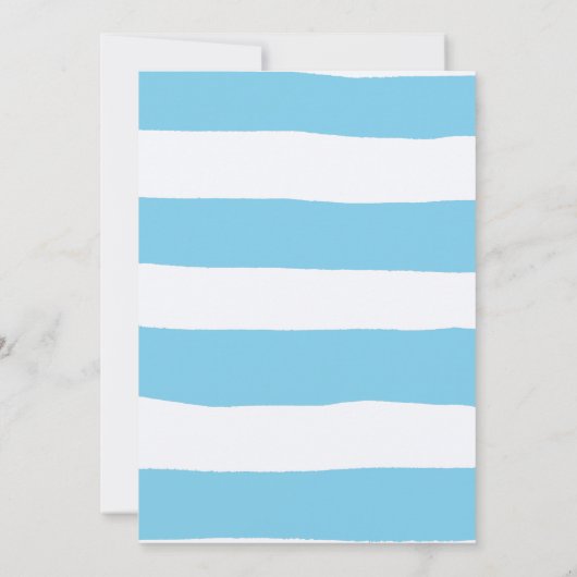 Trendy Waterverf Stripes Douche per post Kaart (Achterkant)