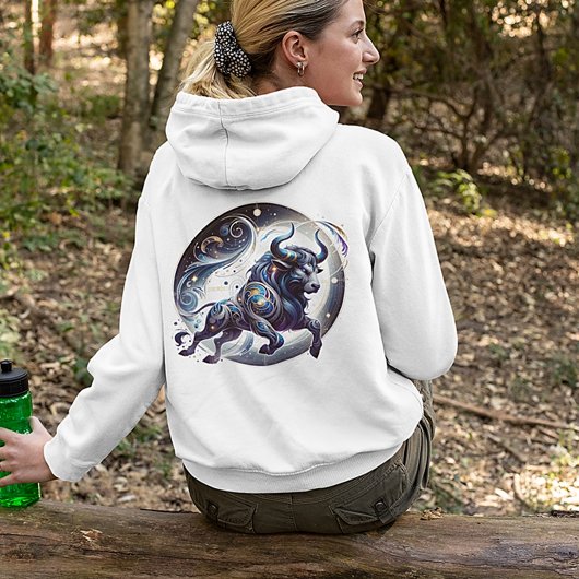 Trendy Waterverf Taurus Zodiac Sweatshirt