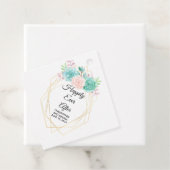 Trendy Waterverf vetplanten nog lang en gelukkig Bedankjes Labels (In situ)