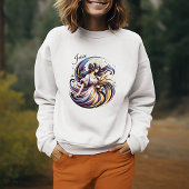 Trendy Waterverf Virgo Zodiac Sweatshirt
