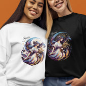 Trendy Waterverf Virgo Zodiac Sweatshirt