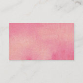 Trendy Waterverf Vrouw Fitness Personal Trainer Visitekaartje (Achterkant)