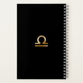 Trendy Waterverf Weegschaal Zodiac Journal Notitieboek (Achterkant)