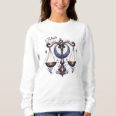 Trendy Waterverf Weegschaal Zodiac Sweatshirt (Voorkant)