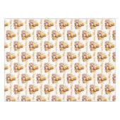 Trendy Waterverf Yellow Chicken met Eggs Tafelkleed (Voorkant (Horizontaal))