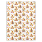Trendy Waterverf Yellow Chicken met Eggs Tafelkleed (Voorkant)